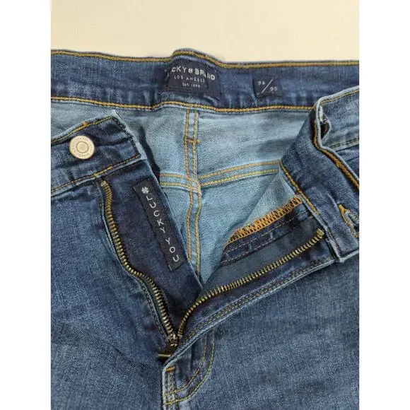 Lucky Brand 412 Athletic Slim Jeans Mens 36x30 Blue Denim Stretch Classic Fit - Picture 9 of 15